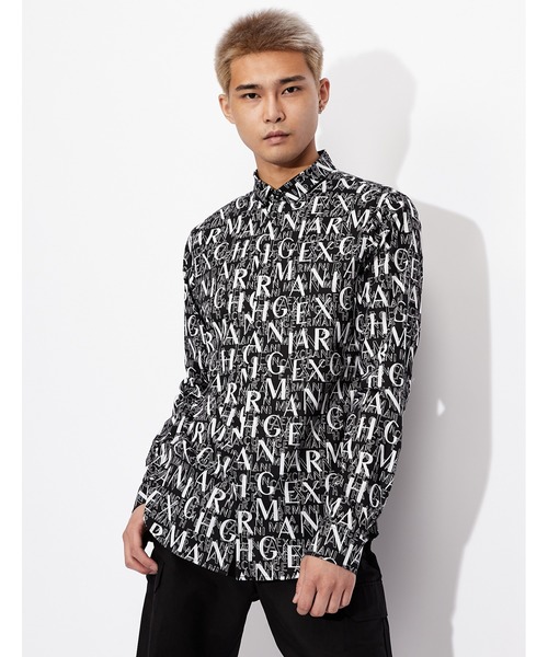 エンポリオアルマーニ　グラフィックプリント 長袖シャツ ARMANI EXCHANGE（アルマーニエクスチェンジ）の「【A|X