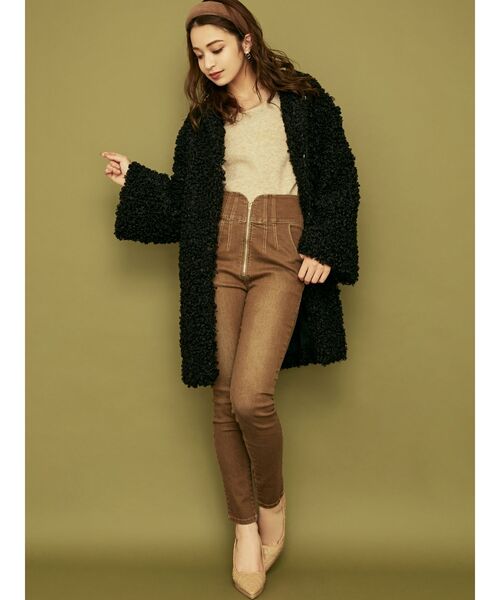 RESEXXY(リゼクシー)の「変形ニットトップス(ニット/セーター・レディース・ブラック/ベージュ/グレー・FREE)」の8枚目の写真