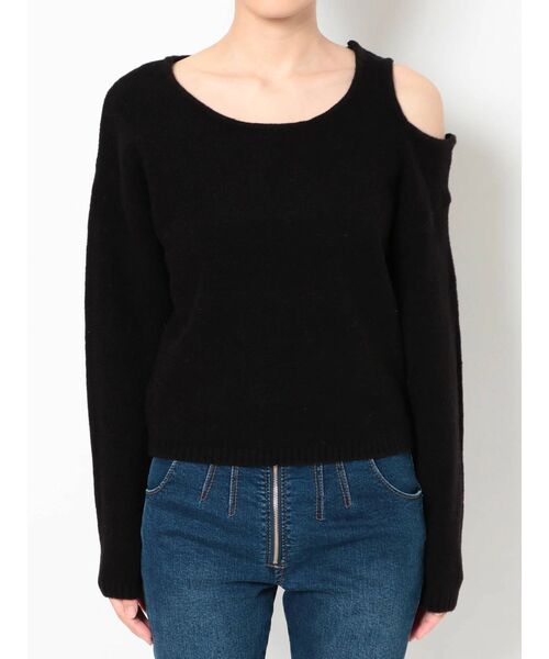 RESEXXY(リゼクシー)の「変形ニットトップス(ニット/セーター・レディース・ブラック/ベージュ/グレー・FREE)」の6枚目の写真