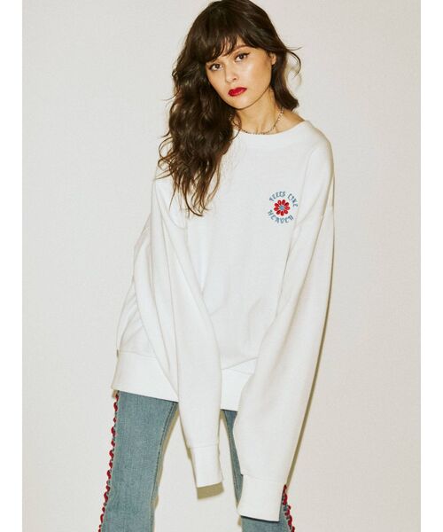 jouetie（ジュエティ）の「バックビッグロゴプルオーバー（スウェット・レディース・ブラック/ブラウン/オフホワイト/ブルー・MEDIUM）」の11枚目の写真