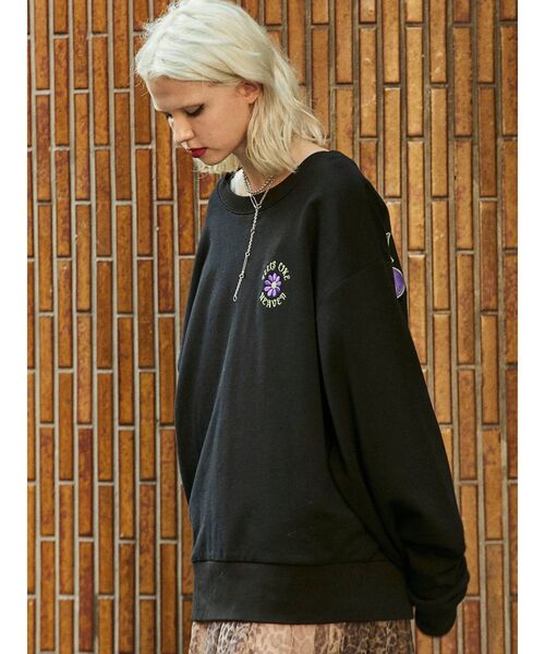 jouetie（ジュエティ）の「バックビッグロゴプルオーバー（スウェット・レディース・ブラック/ブラウン/オフホワイト/ブルー・MEDIUM）」の8枚目の写真