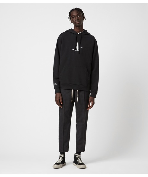 ALLSAINTS（オールセインツ）の「TARGET HOODIE | ターゲット フーディー（パーカー・メンズ・ブラック系その他・S/M/XS/L）」の2枚目の写真