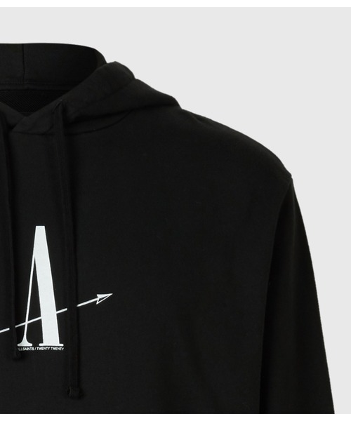 ALLSAINTS（オールセインツ）の「TARGET HOODIE | ターゲット フーディー（パーカー・メンズ・ブラック系その他・S/M/XS/L）」の5枚目の写真
