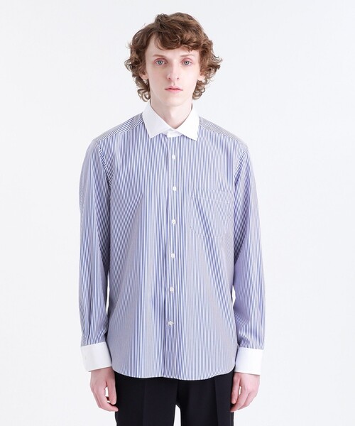 MACKINTOSH PHILOSOPHY TROTTER シャツ ポップコーンボーダー クルーネックTシャツ(トップス