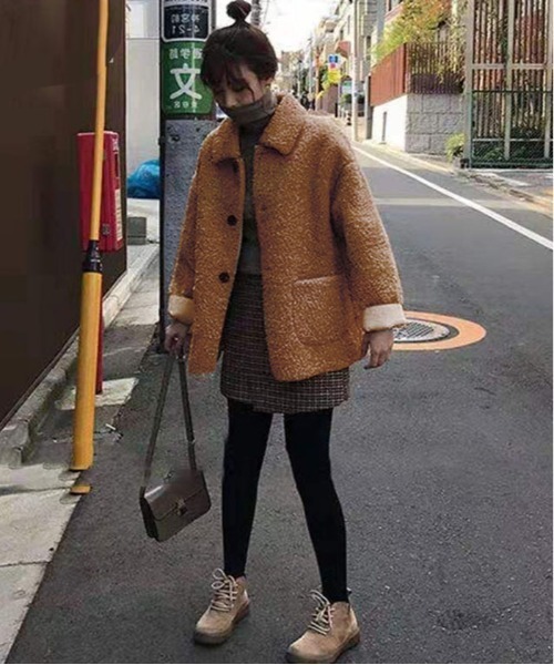 セール ドロップショルダーボアシングルpコート ピーコート Ritzy リッツィー のファッション通販 Zozotown