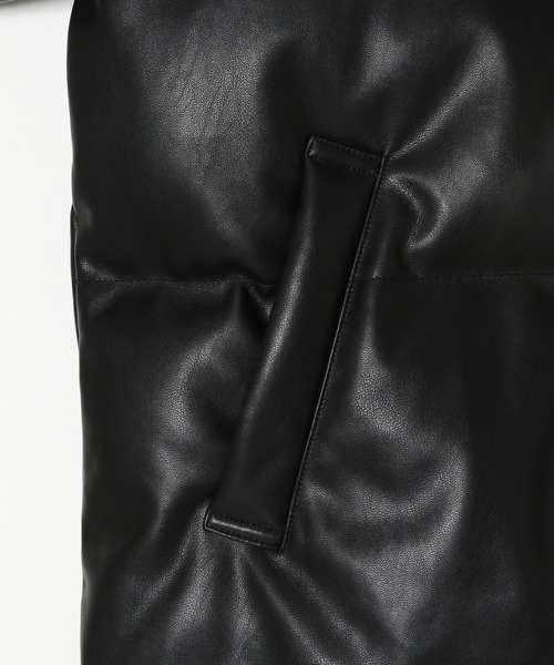 PAGEBOY（ページボーイ）の「フェイクレザーナカワタブルゾン（ブルゾン・レディース・ブラック/オフホワイト・FREE）」の4枚目の写真