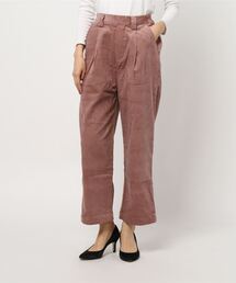 Samansa Mos2 blue | コーデュロイタックパンツ(その他パンツ)
