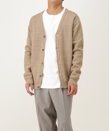 NAVY | オーガニックコットン グラデニットカーデ(ニット/セーター)