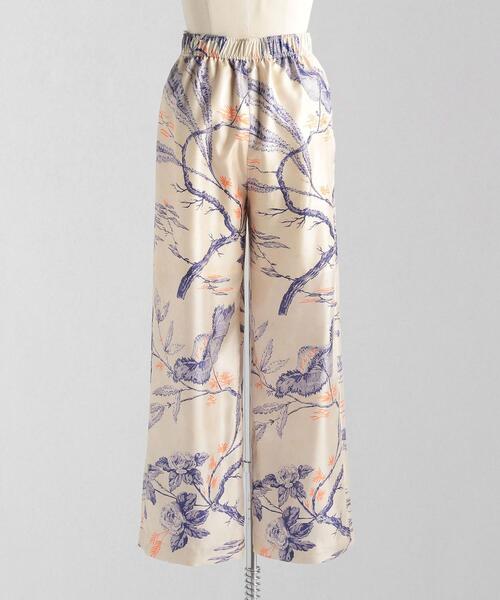 LOEFF（ロエフ）の「＜LOEFF（ロエフ）＞ ボタニカルプリント パンツ†（その他パンツ・レディース・オフホワイト・FREE）」の2枚目の写真