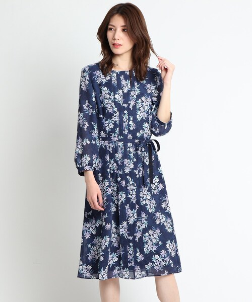 ワンピース ドレス Online Sunauna スーナウーナ のワンピース 総柄プリントフロントタックワンピース 545 522 21 01 を購入できます World 総柄プリントフロントタックワンピース ワンピース Sunauna スーナウーナ のファッション 販促モールの