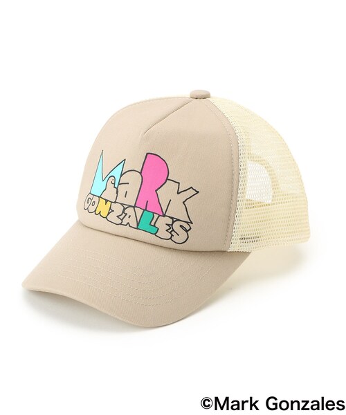 Mark Gonzales（マーク・ゴンザレス）の「◆【マークゴンザレス】アソートキャップ（キャップ・キッズ・ベージュ/ブラック系・99）」の2枚目の写真