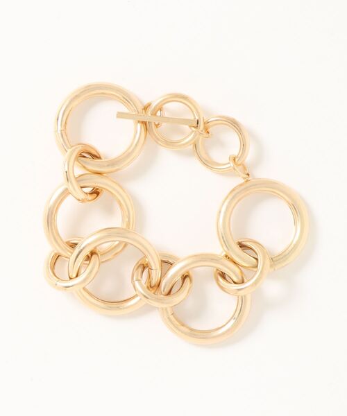 Kastane(カスタネ)の「ランダムリングチェーンブレスレット(ブレスレット・レディース・シルバー/ゴールド・FREE)」の1枚目の写真