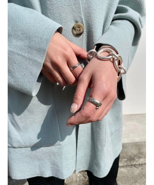 Kastane(カスタネ)の「ランダムリングチェーンブレスレット(ブレスレット・レディース・シルバー/ゴールド・FREE)」の5枚目の写真