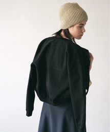 UNFIL | unfil アンフィル / vintage cotton-fleece cropped cardigan ヴィンテージコットンフリース クロップドカーディガン / WOFL-UW127(カーディガン/ボレロ)