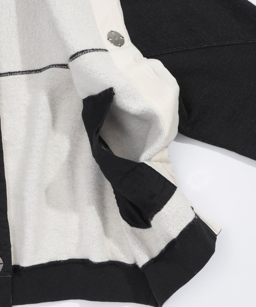 UNFIL（アンフィル）の「unfil アンフィル / vintage cotton-fleece cropped cardigan ヴィンテージコットンフリース クロップドカーディガン / WOFL-UW127（カーディガン/ボレロ・レディース・ブラック系その他/ヘザーグレー・1）」の16枚目の写真