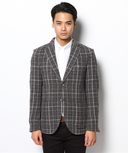 EDIFICE（エディフィス）の「◇ブークレタータンチェック2Bジャケット（テーラードジャケット・メンズ・その他1/その他8/その他9・46/48/44）」の7枚目の写真