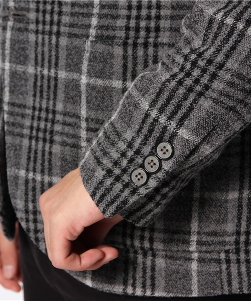 EDIFICE（エディフィス）の「◇ブークレタータンチェック2Bジャケット（テーラードジャケット・メンズ・その他1/その他8/その他9・46/48/44）」の4枚目の写真
