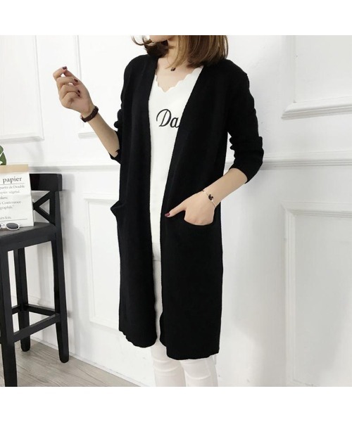 Ritzy（リッツィー）の「ひざ丈カーディガン（カーディガン/ボレロ・レディース・ブラック/ベージュ/ブラウン/カーキ/ライトベージュ/グリーン・FREE）」の11枚目の写真