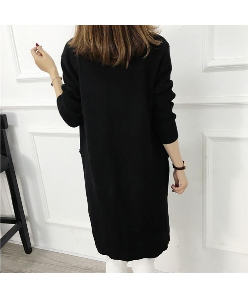 Ritzy（リッツィー）の「ひざ丈カーディガン（カーディガン/ボレロ・レディース・ブラック/ベージュ/ブラウン/カーキ/ライトベージュ/グリーン・FREE）」の12枚目の写真