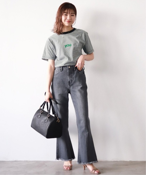 SLOBE IENA(スローブイエナ)の「you5/S TEE【手洗い可能】◆(Tシャツ/カットソー・レディース・ブラック系その他/ホワイト・FREE)」の12枚目の写真