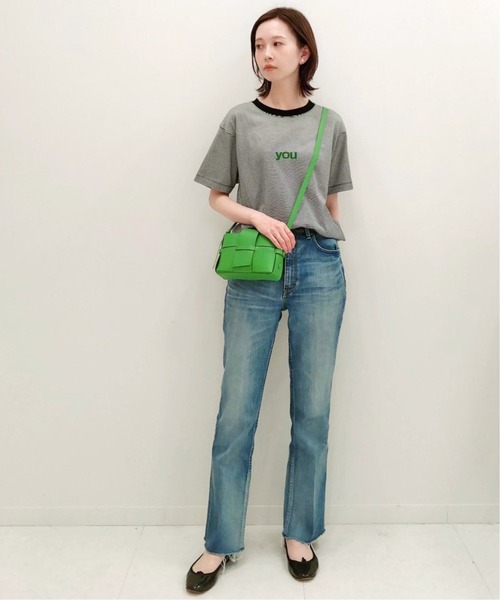 SLOBE IENA(スローブイエナ)の「you5/S TEE【手洗い可能】◆(Tシャツ/カットソー・レディース・ブラック系その他/ホワイト・FREE)」の7枚目の写真