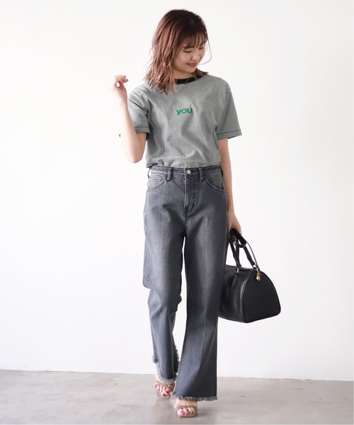 SLOBE IENA(スローブイエナ)の「you5/S TEE【手洗い可能】◆(Tシャツ/カットソー・レディース・ブラック系その他/ホワイト・FREE)」の16枚目の写真