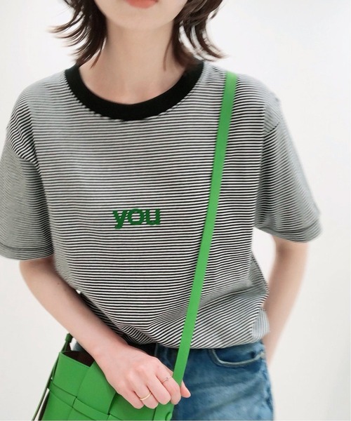 SLOBE IENA(スローブイエナ)の「you5/S TEE【手洗い可能】◆(Tシャツ/カットソー・レディース・ブラック系その他/ホワイト・FREE)」の17枚目の写真