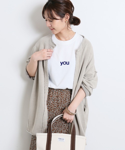 SLOBE IENA(スローブイエナ)の「you5/S TEE【手洗い可能】◆(Tシャツ/カットソー・レディース・ブラック系その他/ホワイト・FREE)」の3枚目の写真