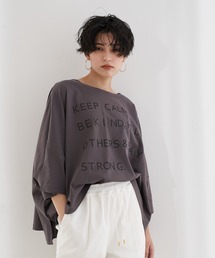 Editt by YECCA VECCA | オーバードロップロゴTee　＊(Tシャツ/カットソー)