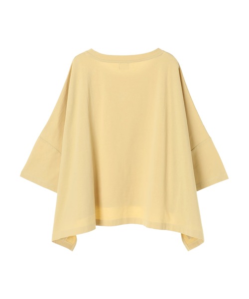 Editt by YECCA VECCA（エディットバイイェッカヴェッカ）の「オーバードロップロゴTee　＊（Tシャツ/カットソー・レディース・オフホワイト/チャコールグレー/イエロー・FREE）」の19枚目の写真