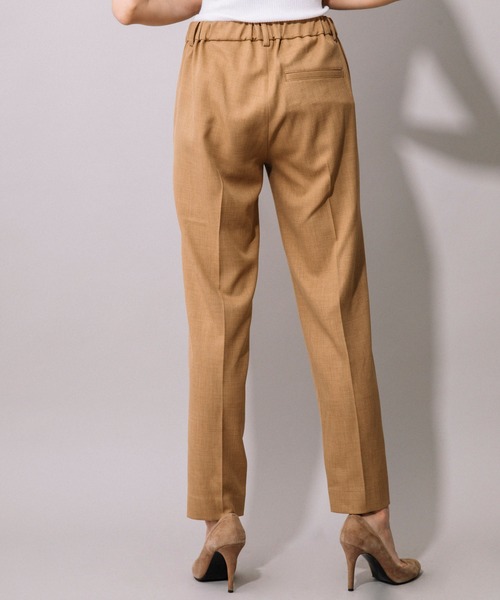 Munich(ミューニック)の「シック&シンツイル ストレッチダブルクロス テーパードパンツ(セットアップ可)(スラックス・レディース・ブラック/ベージュ/グレイッシュベージュ/カーキ/イエロー・XS/S/M)」の22枚目の写真