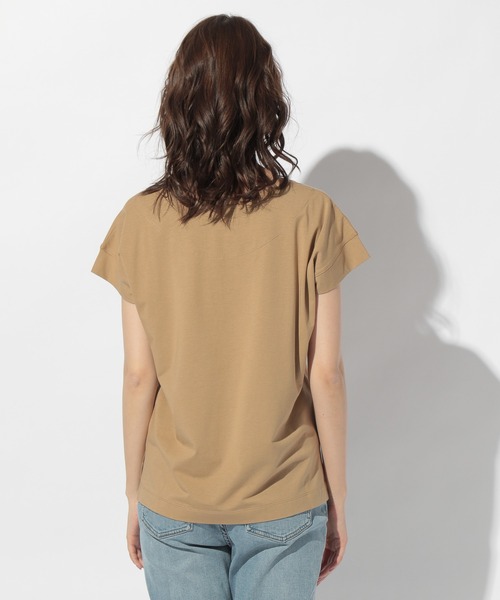 BAYFLOW(ベイフロー)の「アソートロゴクルーネックTシャツ(Tシャツ/カットソー・レディース・ライトグレー/ブラック/オフホワイト/ブルー/ラベンダー/キャメル・SMALL/MEDIUM)」の21枚目の写真