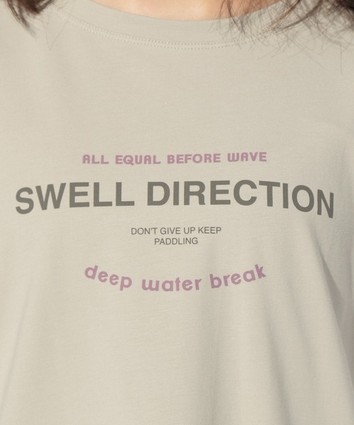 BAYFLOW(ベイフロー)の「アソートロゴクルーネックTシャツ(Tシャツ/カットソー・レディース・ライトグレー/ブラック/オフホワイト/ブルー/ラベンダー/キャメル・SMALL/MEDIUM)」の18枚目の写真