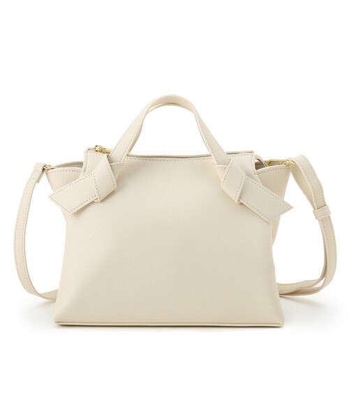 index(インデックス)の「◆リボンモチーフボストンバッグ(ボストンバッグ・レディース・ブラック/オフホワイト/ライトグリーン・00)」の8枚目の写真