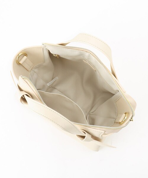 index(インデックス)の「◆リボンモチーフボストンバッグ(ボストンバッグ・レディース・ブラック/オフホワイト/ライトグリーン・00)」の9枚目の写真