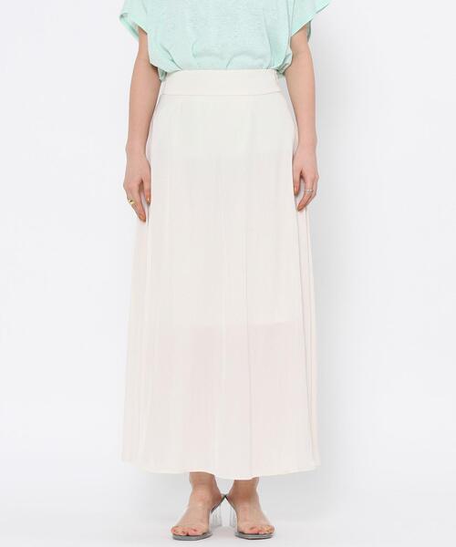 coen by SIZU（コーエンバイシズ）の「coen by SIZU サテンフレアスカート（スカート・レディース・オフホワイト/ベージュ・SMALL/MEDIUM）」の14枚目の写真