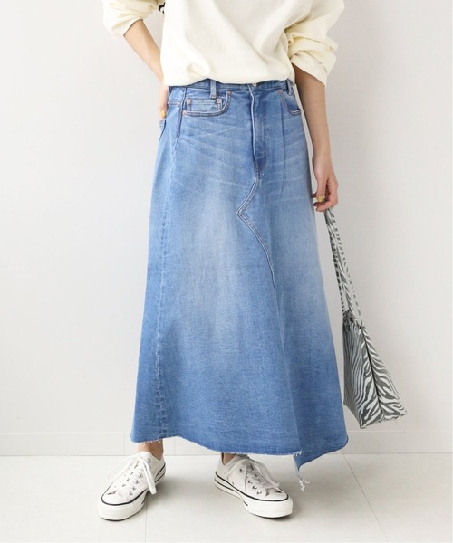 JOURNAL STANDARD relume（ジャーナルスタンダード　レリューム）の「リメイク風デニムスカート◆（デニムスカート・レディース・ネイビー/ブルー・40/38/36）」の13枚目の写真