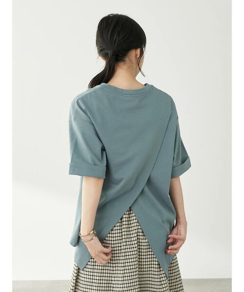 earth music&ecology(アースミュージックアンドエコロジー)の「スムースバックスリットTシャツ *(Tシャツ/カットソー・レディース・ピンク/チャコールグレー/ブラック/ミント/グレイッシュベージュ/オフホワイト・FREE)」の16枚目の写真