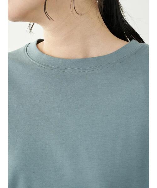 earth music&ecology(アースミュージックアンドエコロジー)の「スムースバックスリットTシャツ *(Tシャツ/カットソー・レディース・ピンク/チャコールグレー/ブラック/ミント/グレイッシュベージュ/オフホワイト・FREE)」の17枚目の写真