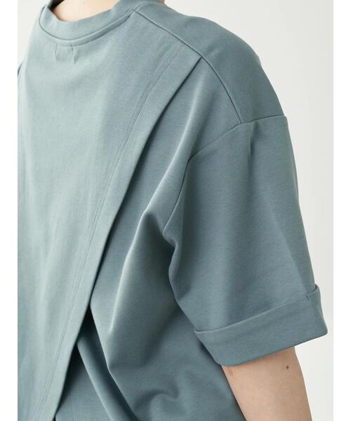 earth music&ecology(アースミュージックアンドエコロジー)の「スムースバックスリットTシャツ *(Tシャツ/カットソー・レディース・ピンク/チャコールグレー/ブラック/ミント/グレイッシュベージュ/オフホワイト・FREE)」の18枚目の写真