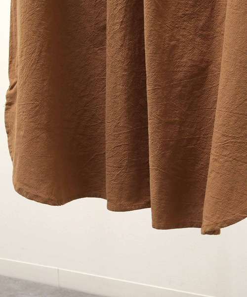 Chillfar（チルファー）の「スリットネックフレンチスリーブチュニック（チュニック・レディース・ベージュ/キャメル/チャコール・MEDIUM/LARGE）」の6枚目の写真