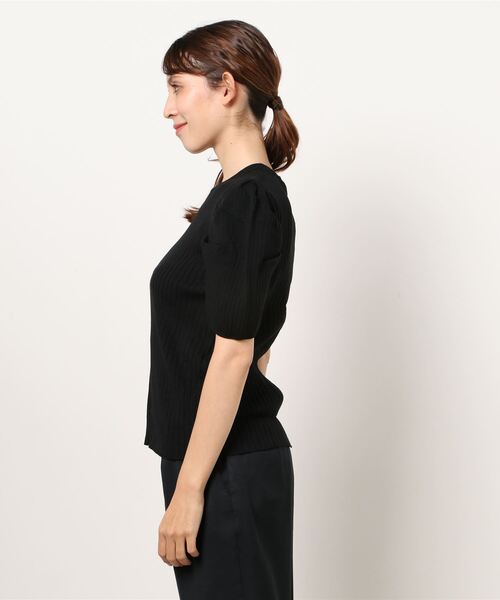 coca(coca)(コカ)の「ぽわん袖サマーニットトップス(ニット/セーター・レディース・ブラック/グレー系その他・ONE SIZE)」の6枚目の写真