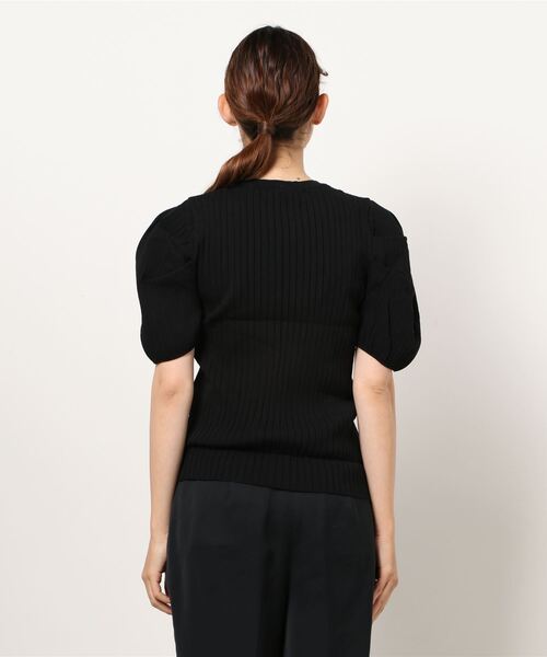 coca(coca)(コカ)の「ぽわん袖サマーニットトップス(ニット/セーター・レディース・ブラック/グレー系その他・ONE SIZE)」の4枚目の写真