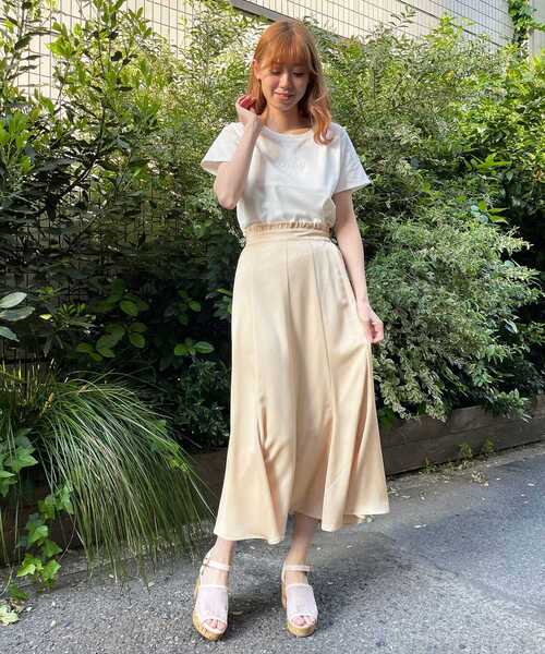 MAJESTIC LEGON（マジェスティックレゴン）の「ビーズロゴTee（Tシャツ/カットソー・レディース・オフホワイト/ピンクベージュ/ブラック・SMALL/MEDIUM）」の13枚目の写真