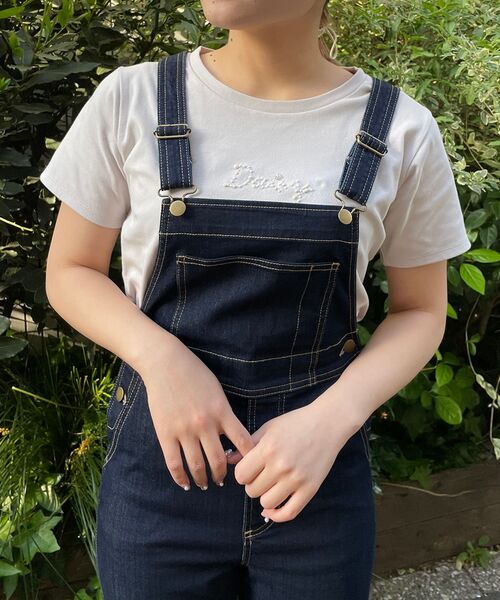 MAJESTIC LEGON（マジェスティックレゴン）の「ビーズロゴTee（Tシャツ/カットソー・レディース・オフホワイト/ピンクベージュ/ブラック・SMALL/MEDIUM）」の19枚目の写真