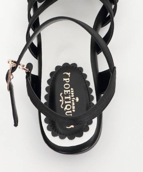 セール】リボンローヒールサンダル（サンダル）｜axes femme POETIQUE