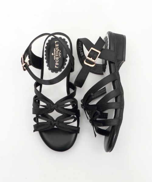 セール】リボンローヒールサンダル（サンダル）｜axes femme POETIQUE