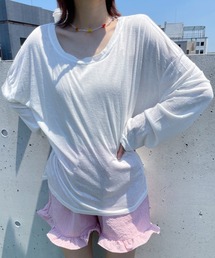 【カラバリ豊富】とろみルーズロンTee