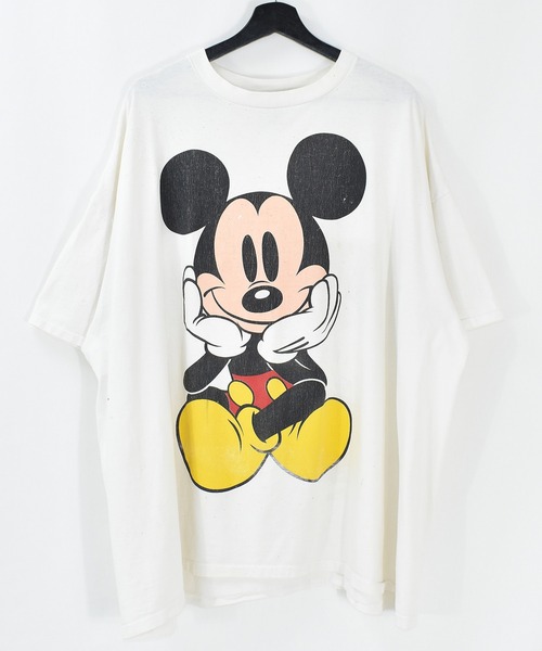 Vintage ディズニーヴィンテージ のファッション トップス プリント Usa製 Tシャツ カットソー Disney Tシャツ Mickey ミッキー プリント ヴィンテージ古着 Tシャツ