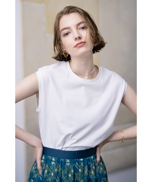 American コットンフレンチスリーブトップス Tシャツ カットソー トップス Cie アメリカンラグシー のファッション Rag Tシャツ カットソー Rag セール